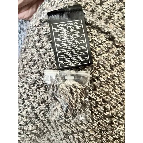 Cupcakes and Cashmere Animal Print Cardigan Size XS Gray NWT Anthropologie - Picture 9 of 9